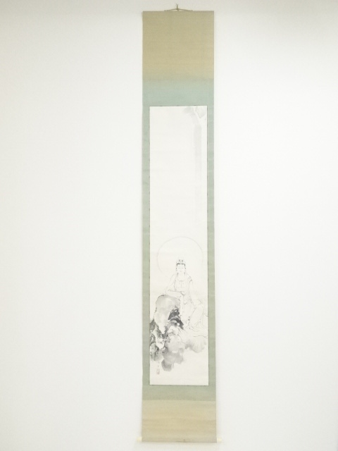 山川永雅筆 観音 肉筆紙本掛軸（新井清箱書） | 宗 sou::お茶道具